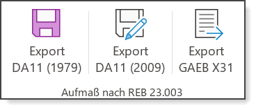 Excel-Aufma fr GAEB-Online 2025: Export DA11