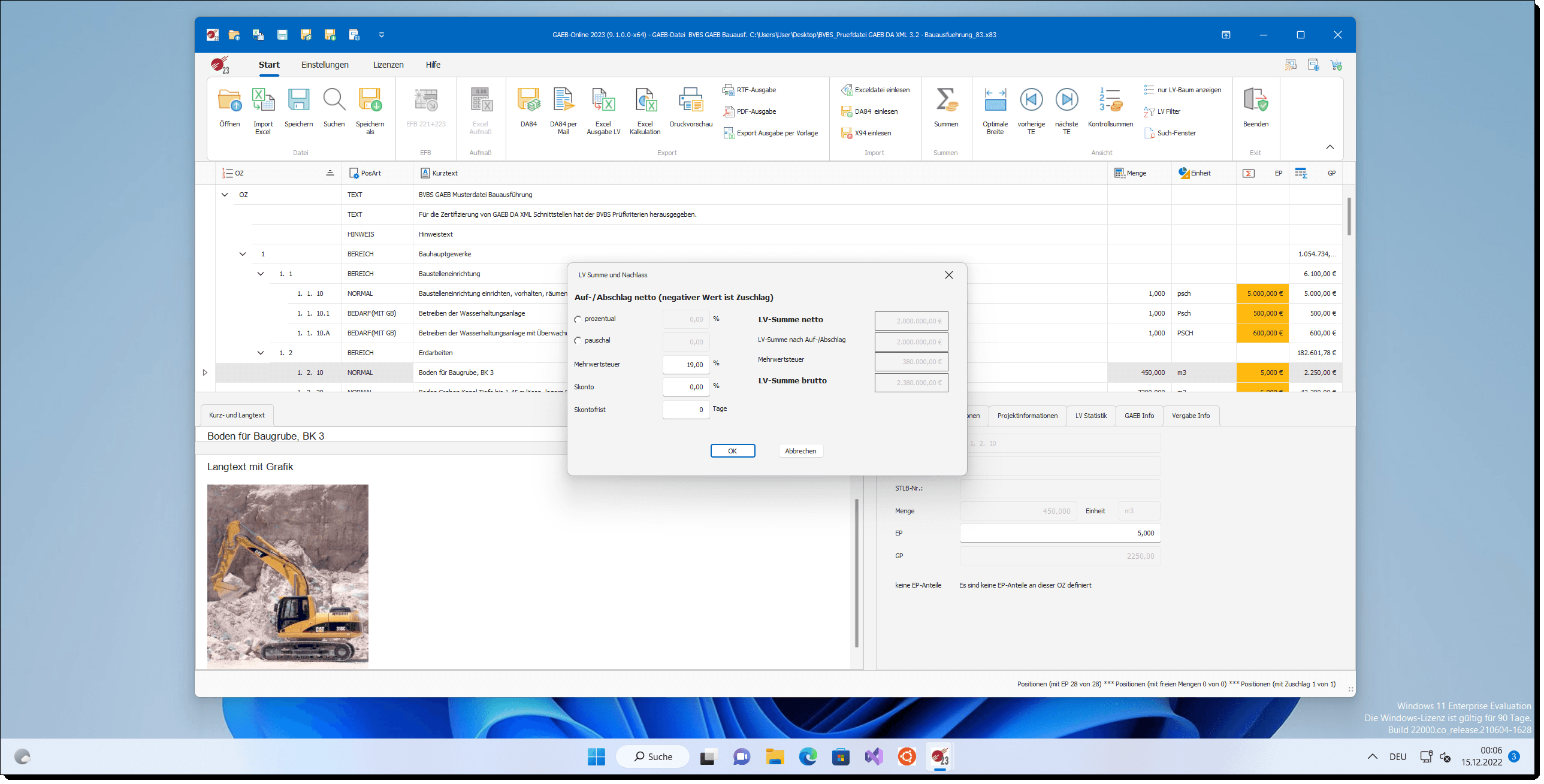GAEB-Online 2025 mit dem neuen Windows 11