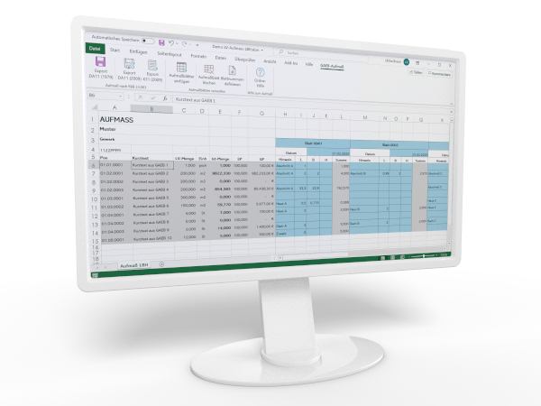 GAEB-Online 2025 Excel Import