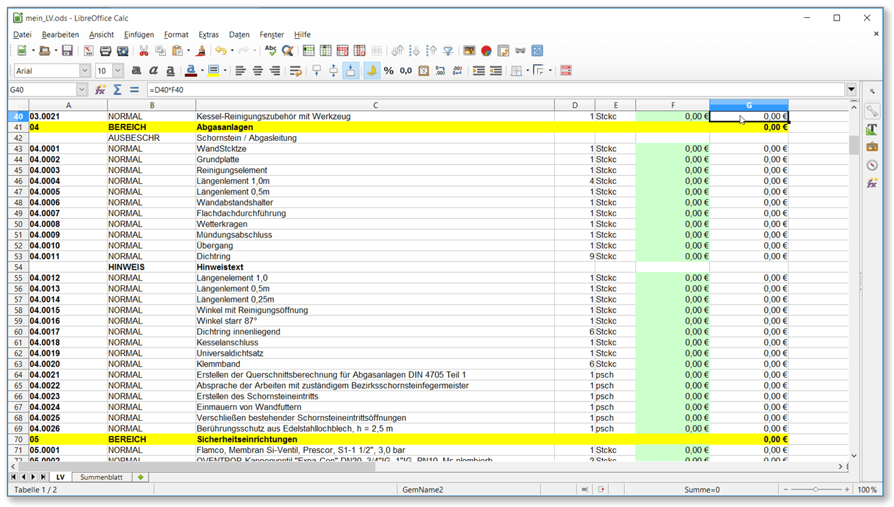 GAEB, GAEB XML, P83, D84, GAEB 2000, GAEB 90, Excel, Exel, D84, RTF, Angebote, LV, Word, Leistungsverzeichnis, Leistungsverzeichnisse, LVs, Ausschreibung, Vergabe, Abrechnung, OpenOffice